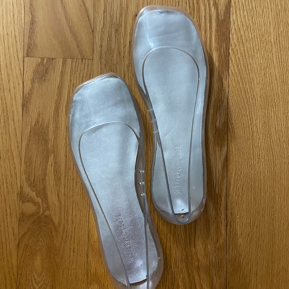 Clear Jelly Cinderella Flats